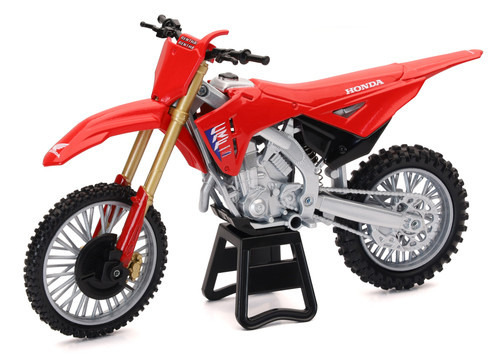 NEW-RAY 1:12 Scale 2025 Honda CRF450R Race Bike Replica - Red