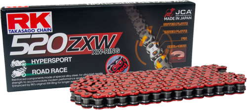 RK EXCEL Rr520ZXW Drive Chain for High-Performance Racing and Endurance Applications