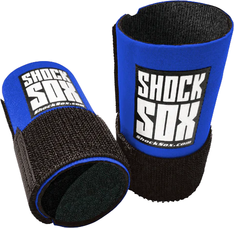 Shock Sox 4-Inch Blue Fork Seal Protectors by Shock Sox for 50-65cc Bikes