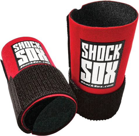 Shock Sox 4-inch Red Fork Seal Protectors by SHOCK SOX for 50-65cc Bikes