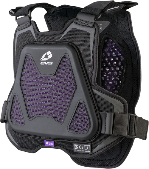 EVS Evo Youth Chest Protector with Rezro Black - Model EVO-BK-Y