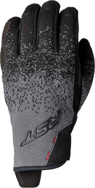 RST K Sport CE Level 1 KP Black/Grey Textile Motorcycle Gloves - Large