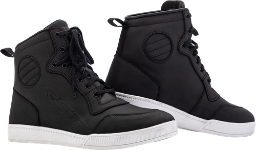 RST HiTop Moto CE Waterproof Shoe Black - Part Number 103122BLK-42