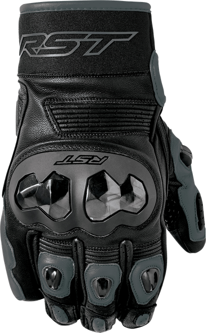 RST Freestyle 3 D3O Black Leather Motorcycle Gloves - Level 1 KP Certified