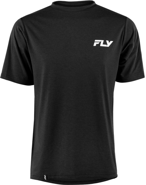 FLY MTB Trail Tee Black Medium - Comfortable Performance T-Shirt for Mountain Biking