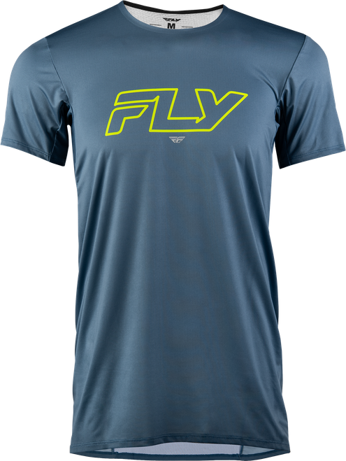 Fly MTB Enduro Short Sleeve Jersey Slate and Hi Vis - Part 359-2212X