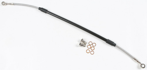 GBRAKES FK003D187R Steel Rear Brake Line for Kawasaki