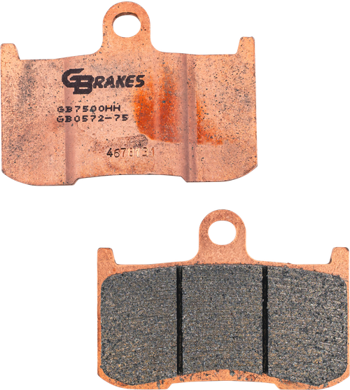 GBRAKES GB0572-75 Sintered Ceramic Brake Pads for Reliable Stopping Power
