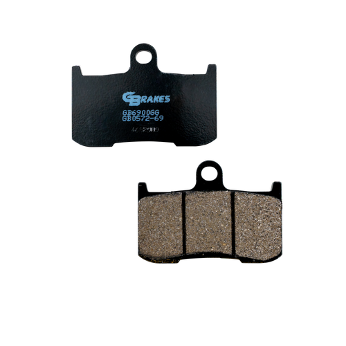 GBRAKES GB0572-69 Semi Metallic Brake Pads for Automotive Performance