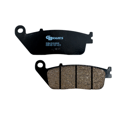 GBRAKES GB0518-69 Semi Metallic Brake Pads - Reliable Stopping Power