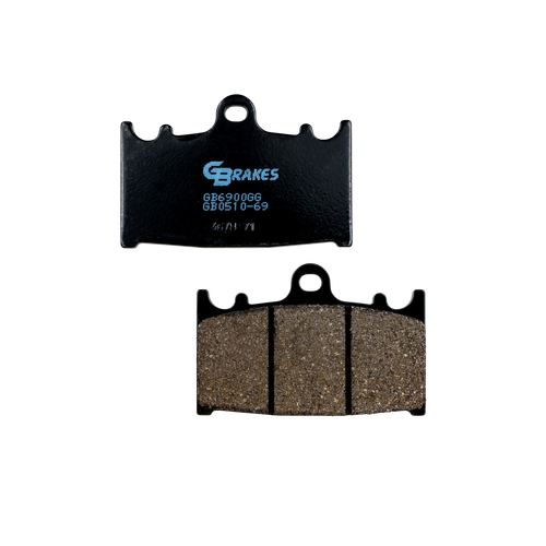 GBRAKES GB0510-69 Semi-Metallic Brake Pads for Reliable Stopping Power