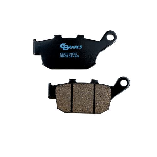 GBRAKES GB0508-69 Semi Metallic Brake Pads for Enhanced Braking Performance