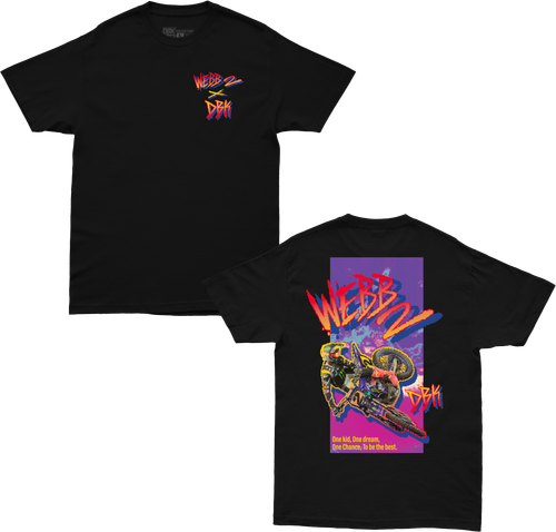 DBK YTCW-RAD-M Rad Cw2 Youth Tee in Black with Youth Fit