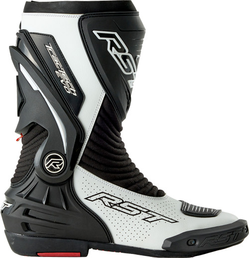 RST Tractech Evo D3o Motorcycle Boot Black and White, Size 8