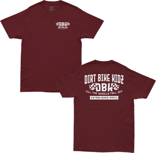 DBK Till The End Tee Burgundy Small - 100% Cotton T-Shirt