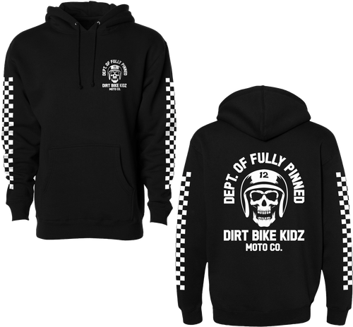 DBK Fully Pinned Hoodie Black 2X - Comfortable Cotton-Poly Blend for Adults and Youth