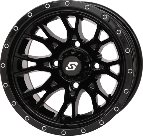 Sedona Fusion Wheel 12x7 2+5 4/110 Gloss Black – Durable ATV/UTV Off-Road Wheel