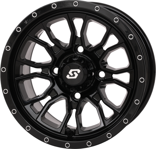 Sedona Fusion Wheel 12x7 - 5+2 Offset, 4/110 Bolt Pattern in Gloss Black
