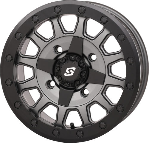Sedona Adapt DD Wheel 15x7 Matte Gunmetal Grey for ATV/UTV with Dual-Drilled Bolt Patterns