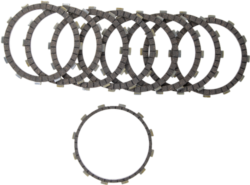 HARDDRIVE HD7008 Organic Clutch Friction Plates Set for Motorcycles
