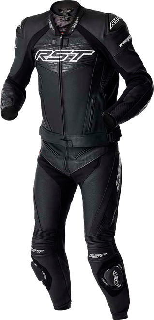 RST Tractech Evo D3o Leather Jacket White/Black Large - Motorcycle Gear