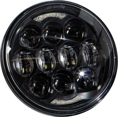 HardDrive LED Headlight 5.75" 80W with Daytime Running Lights - Black Finish