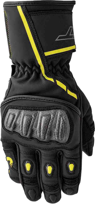 RST S1 Glove Black and Yellow Leather Motorcycle Glove Size XL