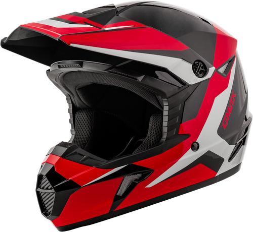 GMAX MX 46Y Cyclus Youth Helmet Black/Red with Adjustable Fit and Maximum Ventilation
