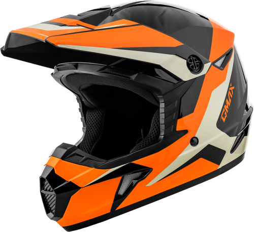 GMAX MX-46Y Cyclus Youth Helmet Black/Orange - Adjustable and Ventilated