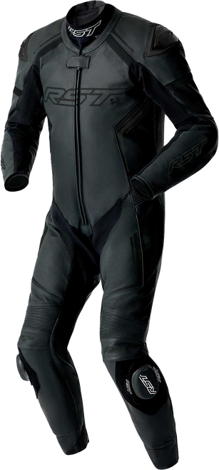 RST S1 D3o Black Leather Motorcycle Suit Part 103604BLK-52