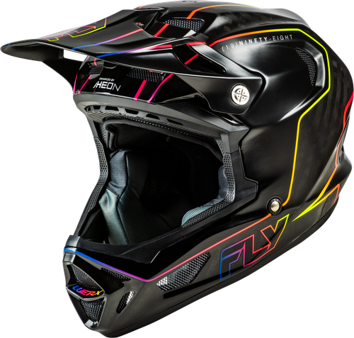 Fly Racing Werx R Flow Carbon Helmet Black Carbon/Black/Multicolor Large