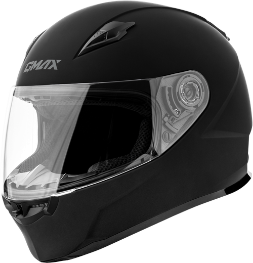 GMAX FF-49 Solid Matte Black Helmet with COOLMAX® Interior and UV400 Shield - Size XS
