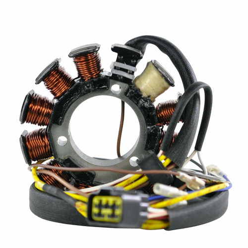 RM STATOR RM01058 Stator for Motorcycle - Direct Replacement with Pickup Coil and Connectors