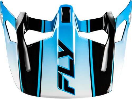 Fly Racing Werx R Carbon Flow Visor in Black, Blue & White - Part 73-9232V
