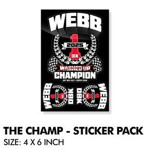 DBK The Champ CW2 Sticker Pack - 4x6 Sheet for Custom Vehicle Decor
