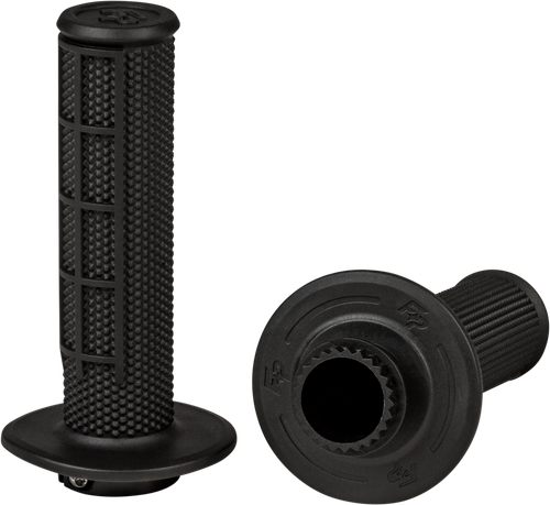 FIRE POWER Control MX Lock-On Grips Black Half Waffle - Part 24-0201