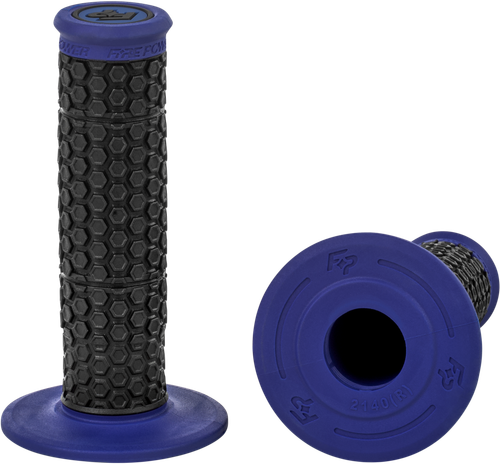 Fire Power Pilot MX Standard Grips Blue – Off-Road Motorcycle Handlebar Grips with Comfort and Control