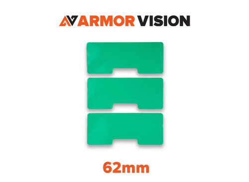 Armor Vision AVSF003 62mm SmartFilm® Lens Protector - 3 Pack for Motorcycle Goggles and Helmets