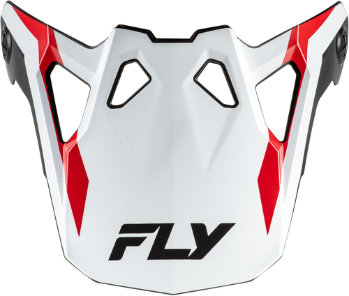 Fly Racing Formula CP Seal Visor XL 2X in White, Black, and Red - Part 73-0041VX