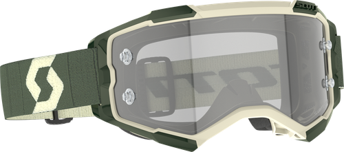 SCOTT Fury LS Goggle Kaki Green with Grey Works Lens, Part Number 272827-6312327