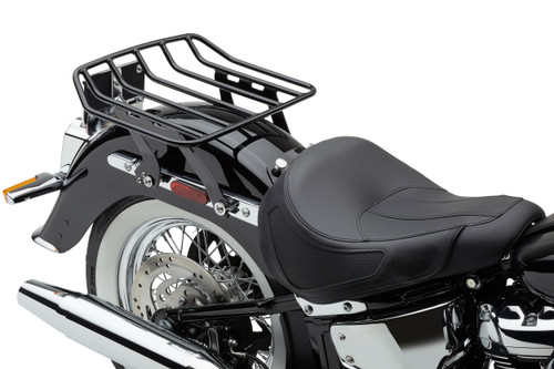 Cobra Detachable Big-A Flat Rack for Motorcycles - Black, Part Number 602-2614B