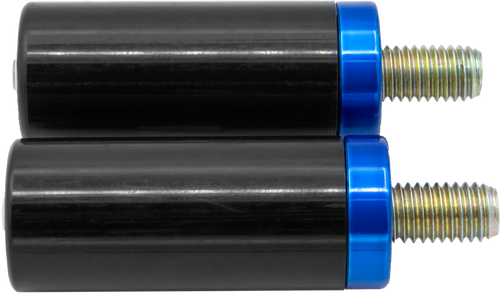 Santoro Fabworx SF50019E Crash Bar Replacement Sliders – Blue for Softail and Dyna Models