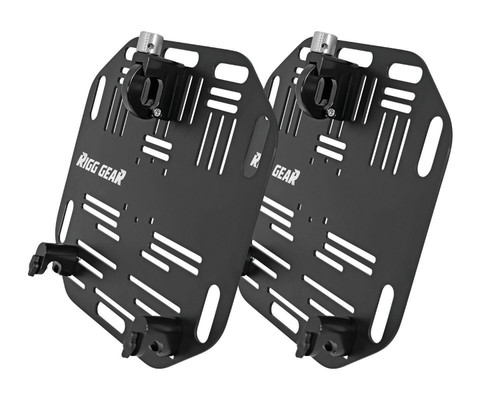 Nelson-Rigg RG-QRP-FB Rigg Saddlebag Plate Flat Bar Quick Release Pair - Black