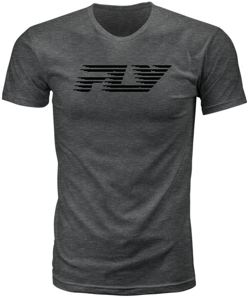 Fly Racing Fly Fast Tee Grey XL - Comfortable 100% Cotton Crew Neck T-Shirt