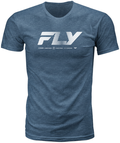 Fly Racing Worldwide Tee Blue 2X - Premium Cotton Crew Neck T-Shirt