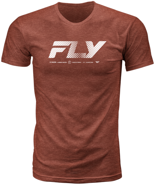 Fly Racing Fly Worldwide Tee Red XL - Combed Ring-Spun Cotton Crew Neck T-Shirt