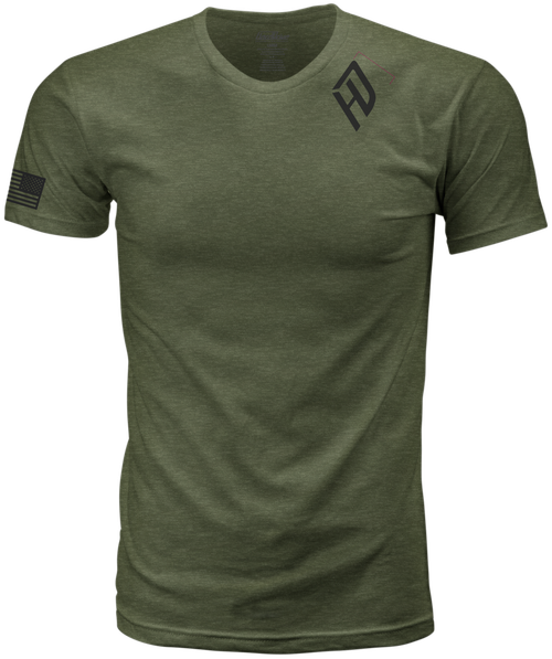 Harddrive Emblem Tee Olive Green/Black Large by Harddrive, Part No. 800-0208L