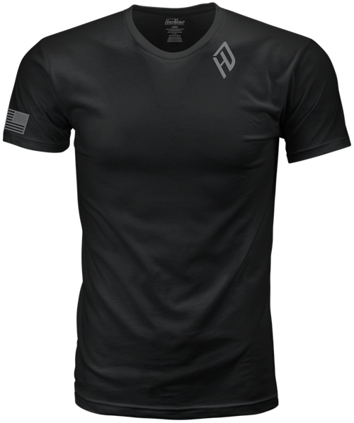 Harddrive Shield Tee by HARDDRIVE - Black/White XL