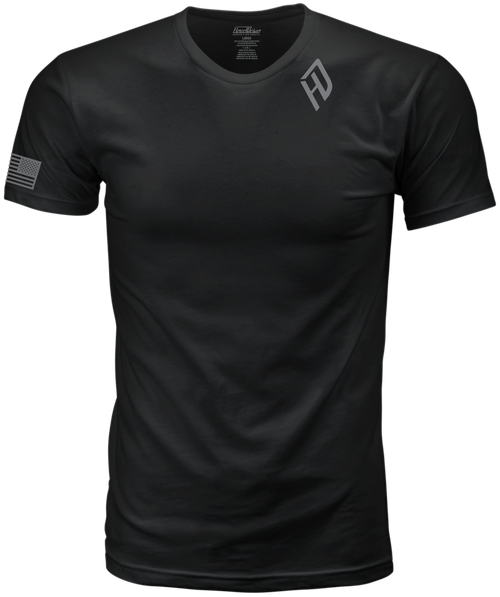 Harddrive Shield Tee Black/White 2X by HARDDRIVE - Comfortable Premium Fit T-Shirt