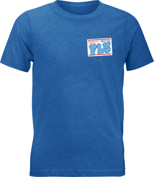 Fly Racing Youth Graffiti Tee Blue (Part Number 354-0414YS)